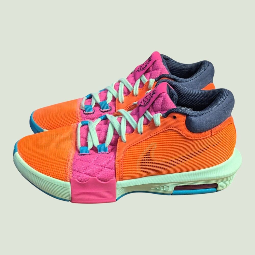 Nike Lebron Witness 8 Men's 8.5 Basketball Shoes Orange Air Max FB2239-800